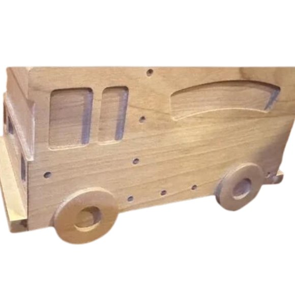 Rare Solid Wood Firetruck Lamp Base - NEW - Picture 4 of 7